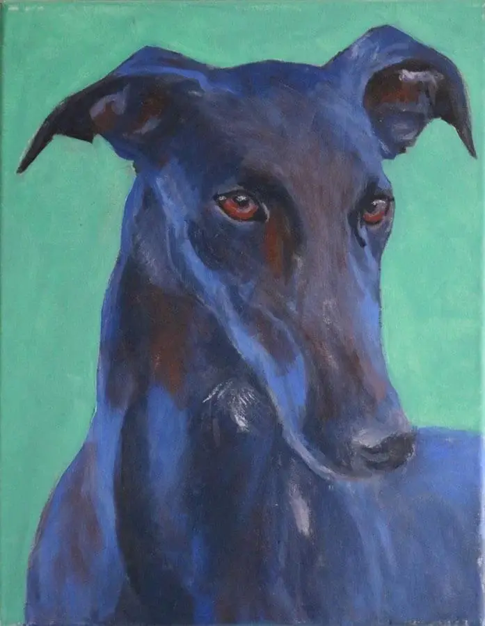 maite sanchez painting galgo 002