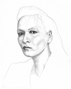 maite sanchez portrait pencil
